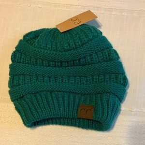 C.C small Teal Knit Hat